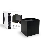 D'Lite Luce Da Parete Elingen Aluminium Nero Up & Down 2.9W 170lm - 830 Luce Calda -  | IP65 - Alimentazione A Batteria - Sensore Di Luce