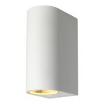 D'Lite Luce Da Parete Vossem Long Aluminium Bianca Up & Down| IP54 - Adatto Per 2x GU10