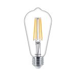 Philips MASTER Value LED Bulbo E27 Edison Filamento Chiara 5.9W 806lm - 927 Bianco Molto Caldo | Miglior resa cromatica - Sostitutiva 60W