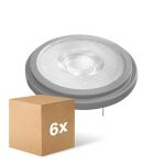 Confezione Multipack 6x Ledvance SUPERIOR Faretti LED Riflettore G53 AR111 7.4W 450lm 40D - 930 Luce Calda -  | Miglior Resa Cromatica - Dimmerabile - Sostitutiva 50W