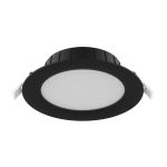 Noxion Downlight LED Hera Piatto Nero 21W 2400lm - 827-830-840 CCT | 213mm - Ritaglio 195mm