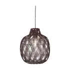 Good&Mojo Luce Pendente Mendoza Bambù Burgundy L | Adatto per 1x E27 