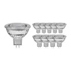 Confezione Multipack 10x Noxion Faretti LED GU5.3 MR16 7.5W 621lm 60D - 840 Bianco Freddo | Dimmerabile - Sostitutiva 50W