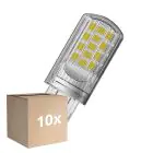 Confezione Multipack 10x Ledvance Performance LED Capsula Chiara G9 4W 470lm - 827 Bianco Molto Caldo | Dimmerabile - Sostitutiva 40W